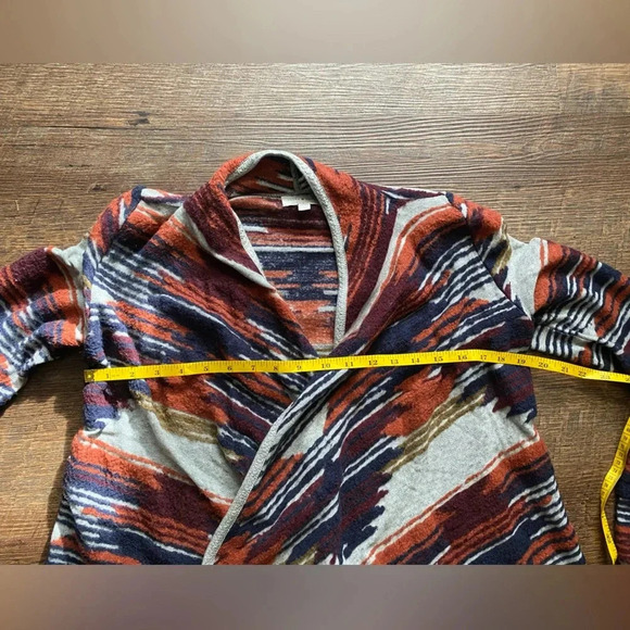 LUCKY brand open cardigan sweater car coat Aztec Southwest style sz XS boho chic - Picture 14 of 16